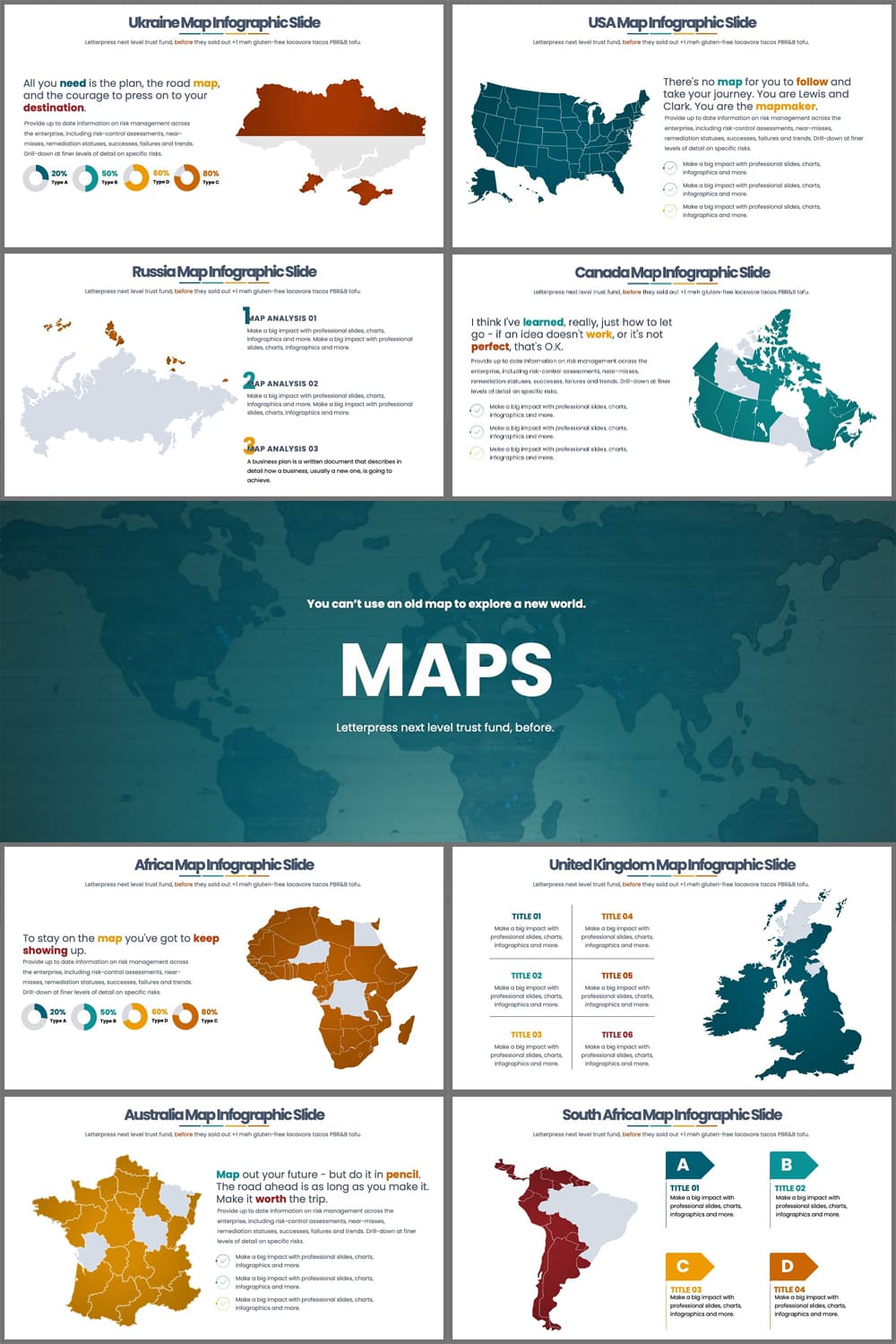 MAPS PowerPoint Infographics pinterest image.