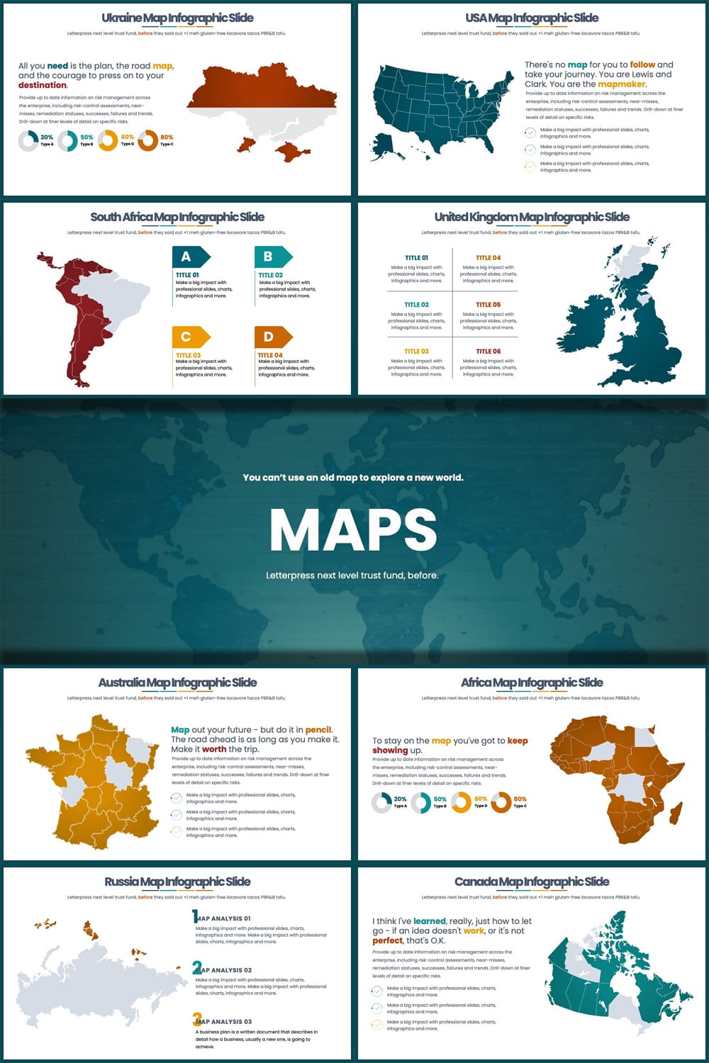 BEST MAPS Keynote Infographics pinterest image.