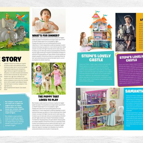 Kids Magazine Template | Master Bundles