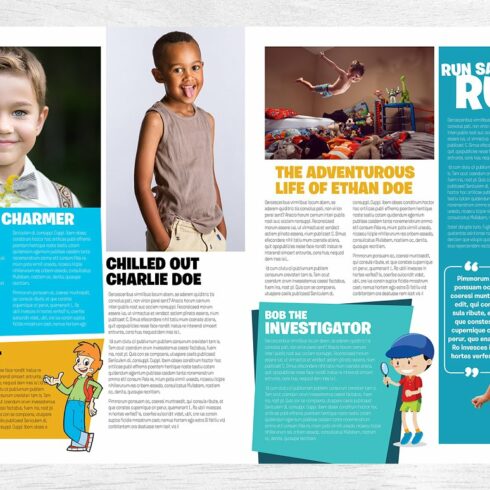 Kids Magazine Template | Master Bundles