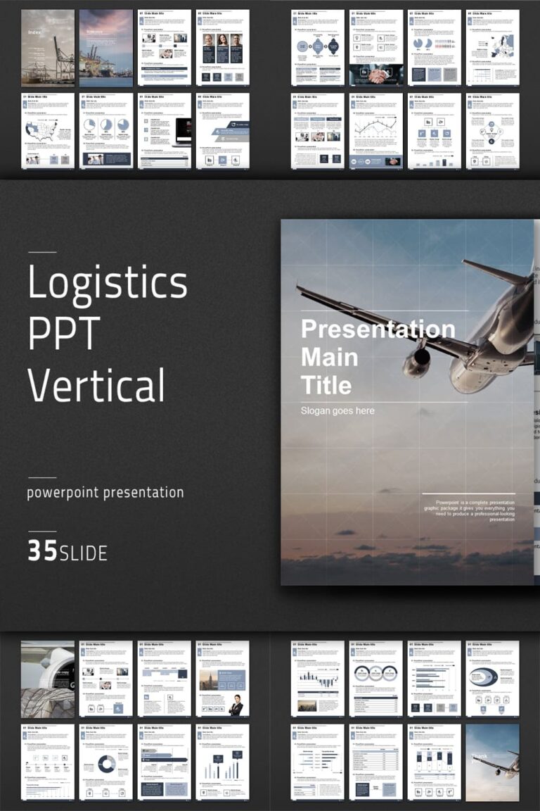 Logistics PPT Vertical – MasterBundles