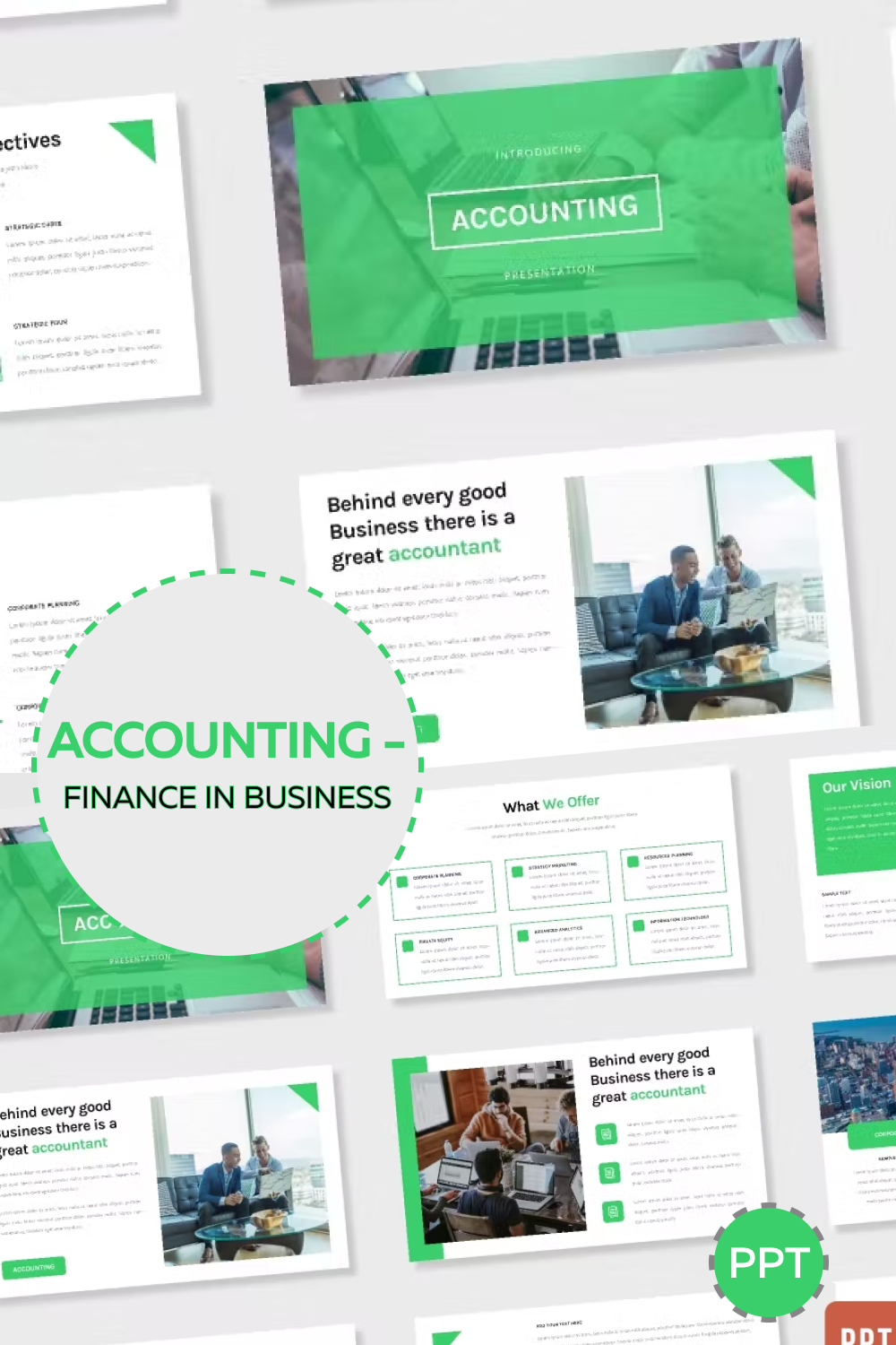 Accounting finance in business of pinterest.