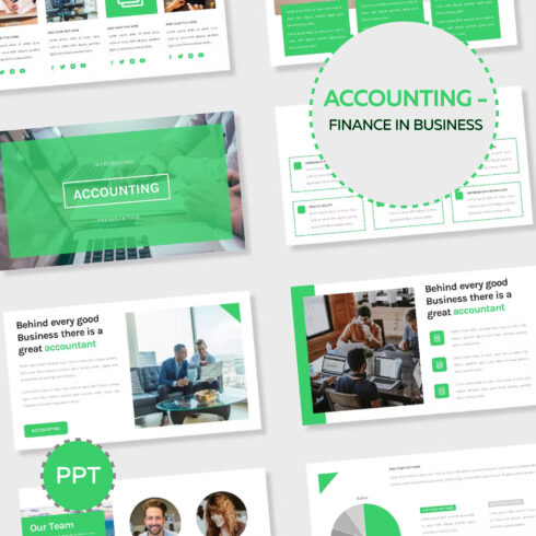 Prints of accounting finance in business.