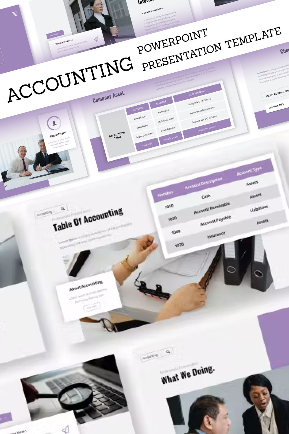 Accounting powerpoint presentation template of pinterest.