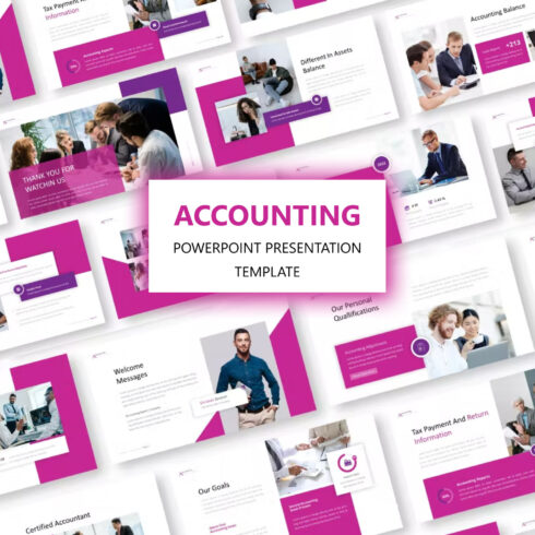 Prints of accounting powerpoint presentation template.