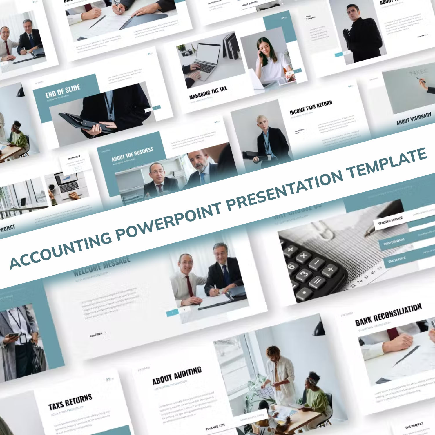 Preview accounting powerpoint presentation template.