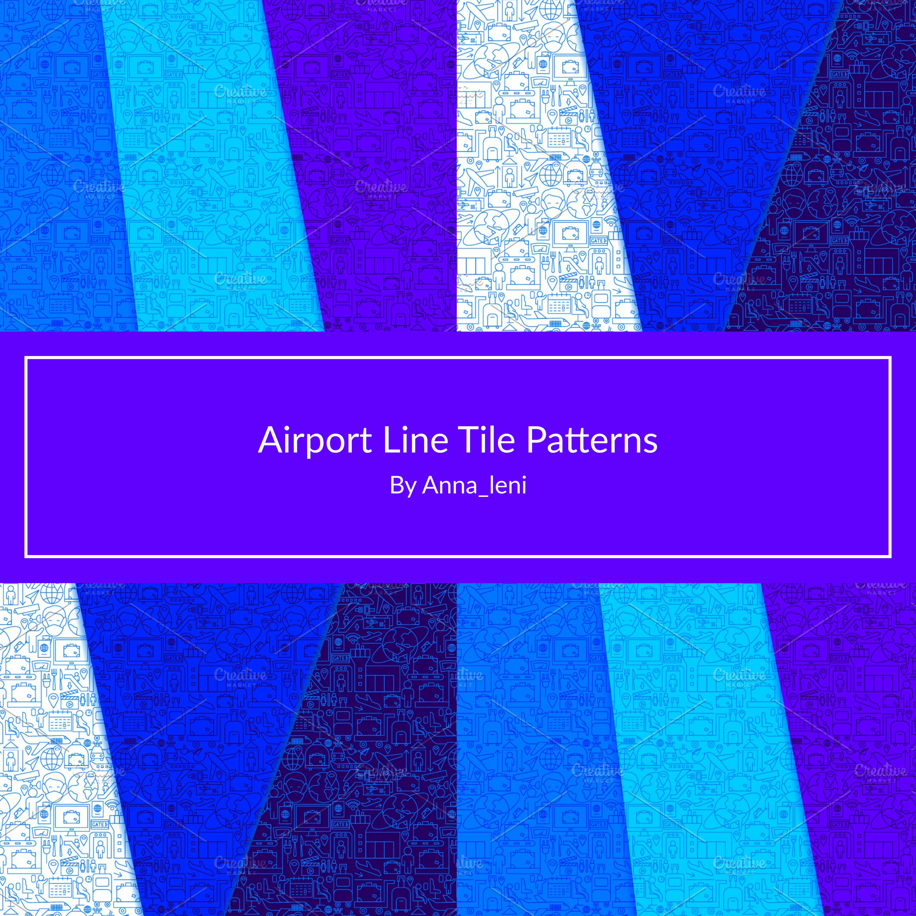 Airport line tile patterns preview.