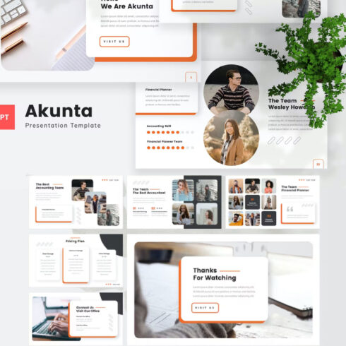 Prints of akunta accounting powerpoint template.