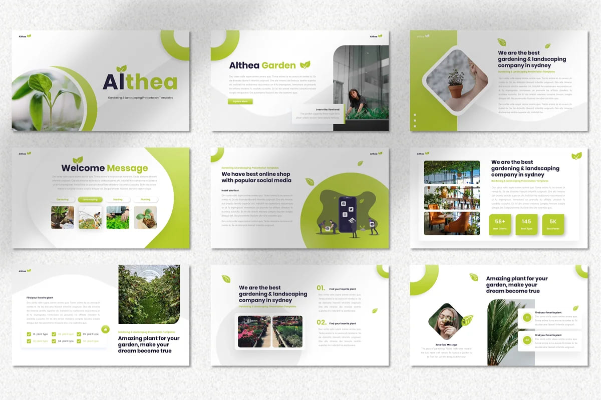 althea gardening powerpoint presentation.