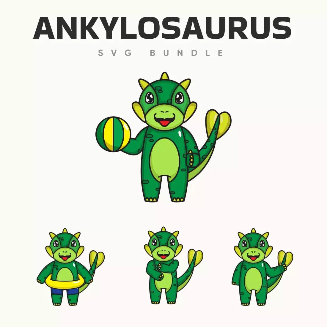 Ankylosaurus svg bundle is shown here.