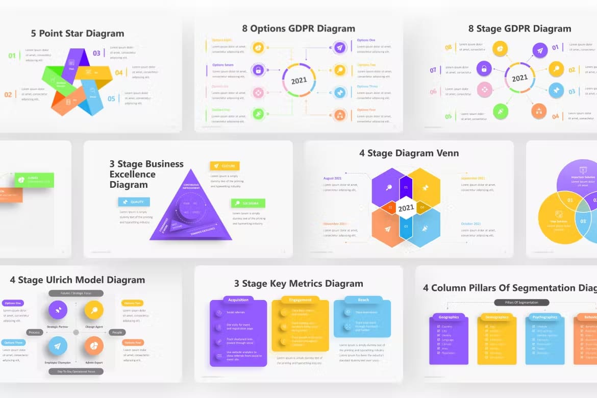 Diagram Infographic Powerpoint Template Preview 2.