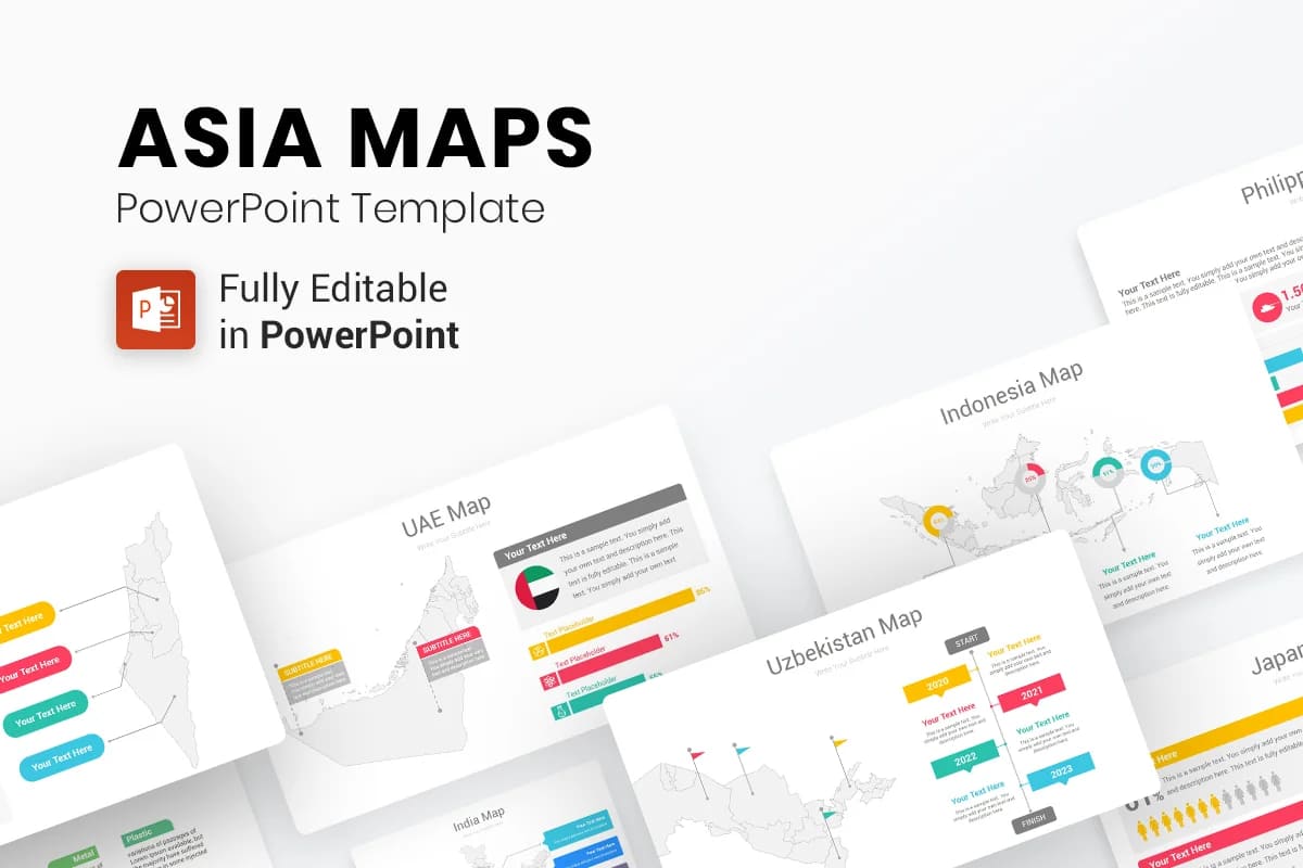 asia maps powerpoint presentation.