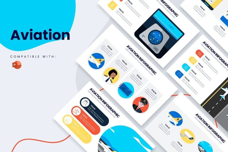 Aviation Powerpoint Template – MasterBundles