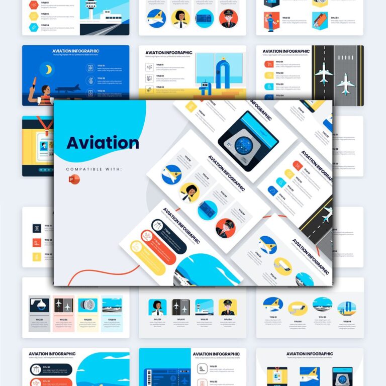 Aviation Powerpoint Template – MasterBundles