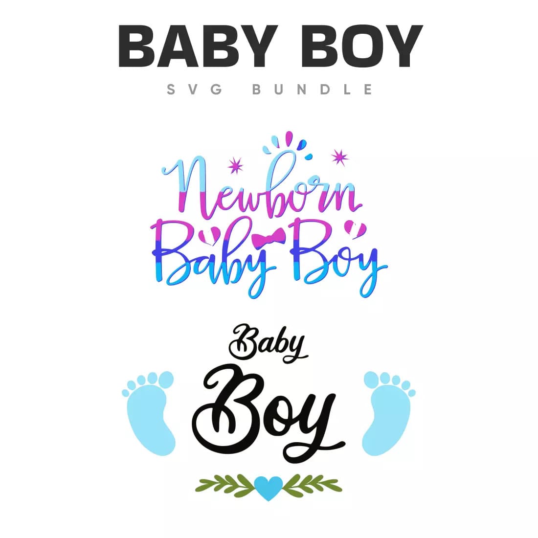 Baby Boy SVG Bundle Preview 3.