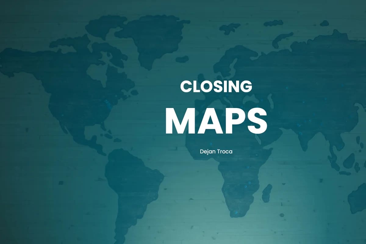 best maps keynote infographics, closing slide.