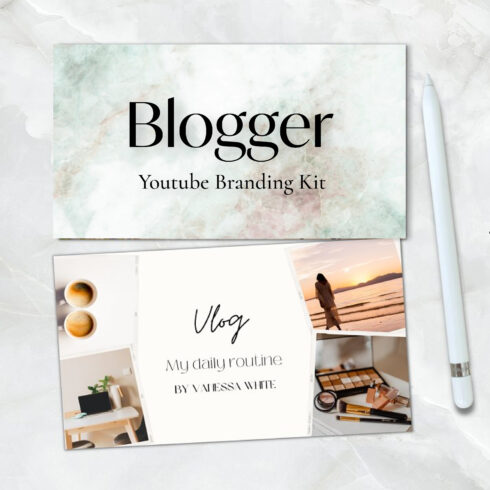 Prints of blogger youtube branding kit.