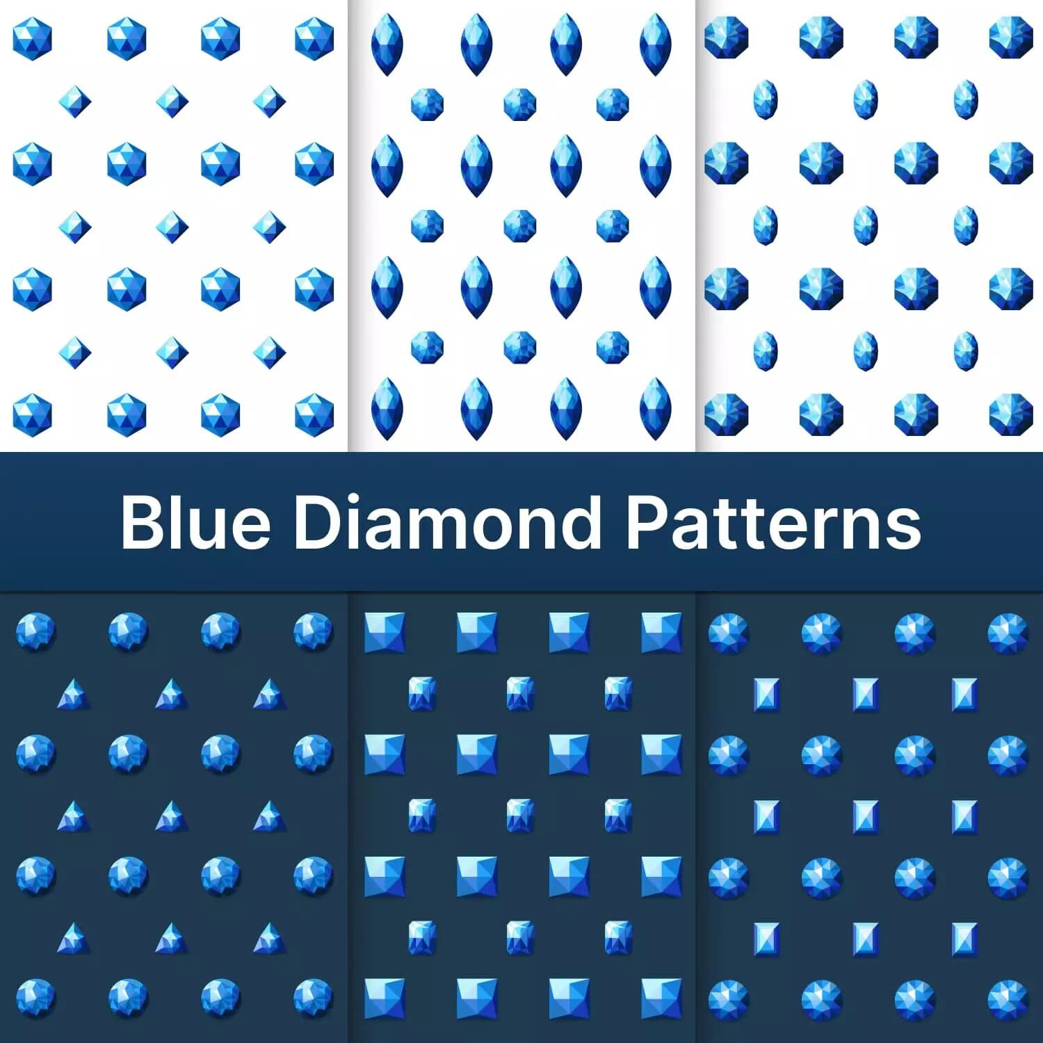 Blue Diamond Patterns Preview 1.