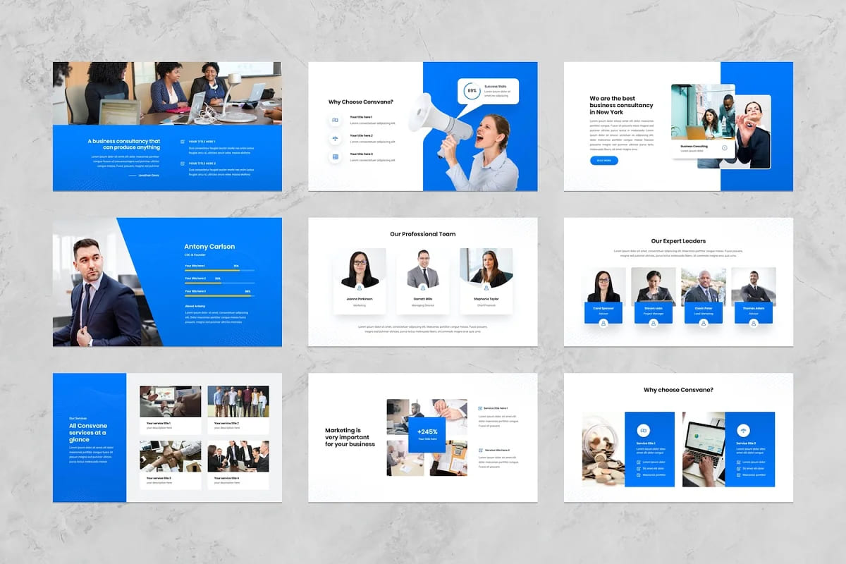 business consulting powerpoint theme.