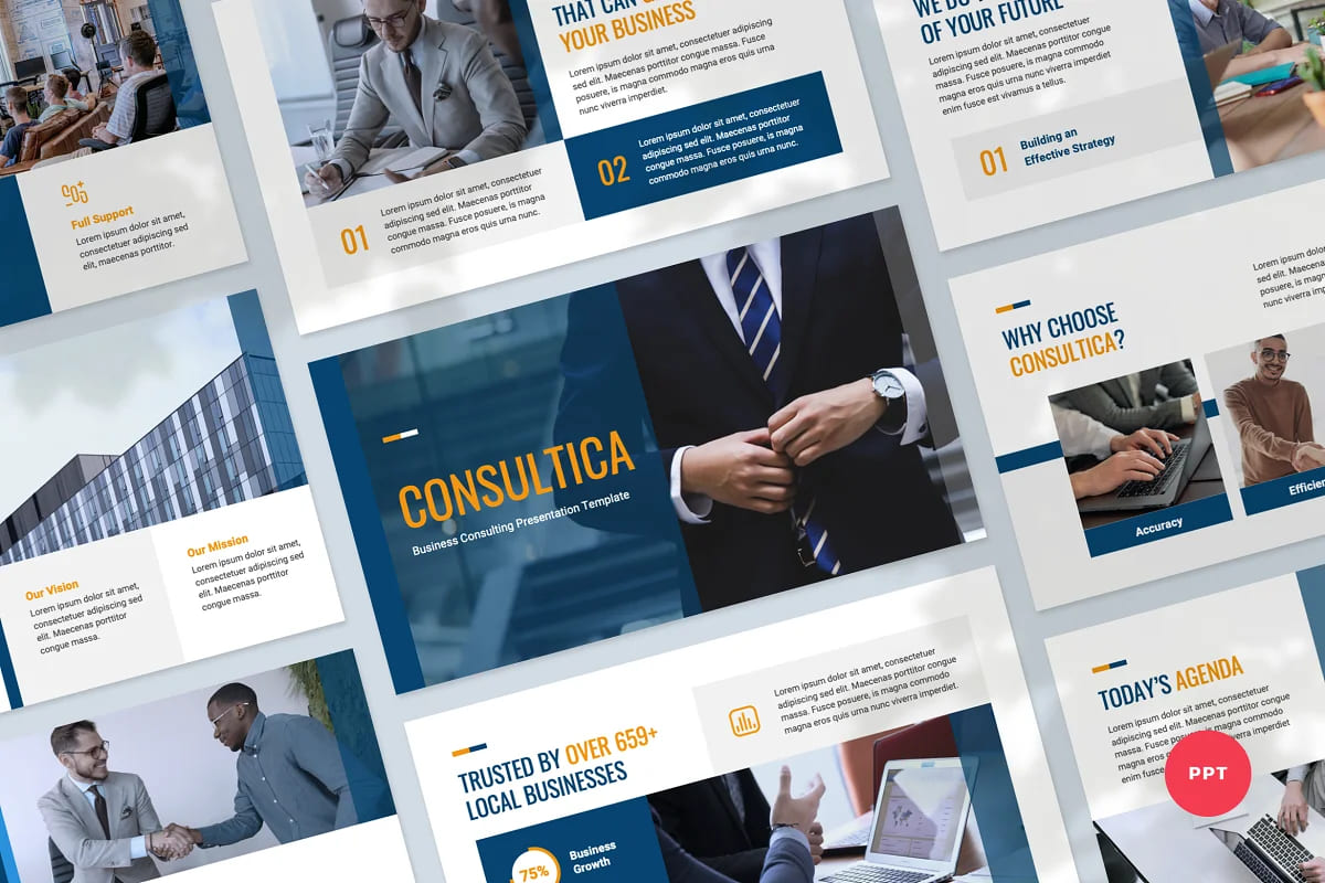 business consulting template presentation.