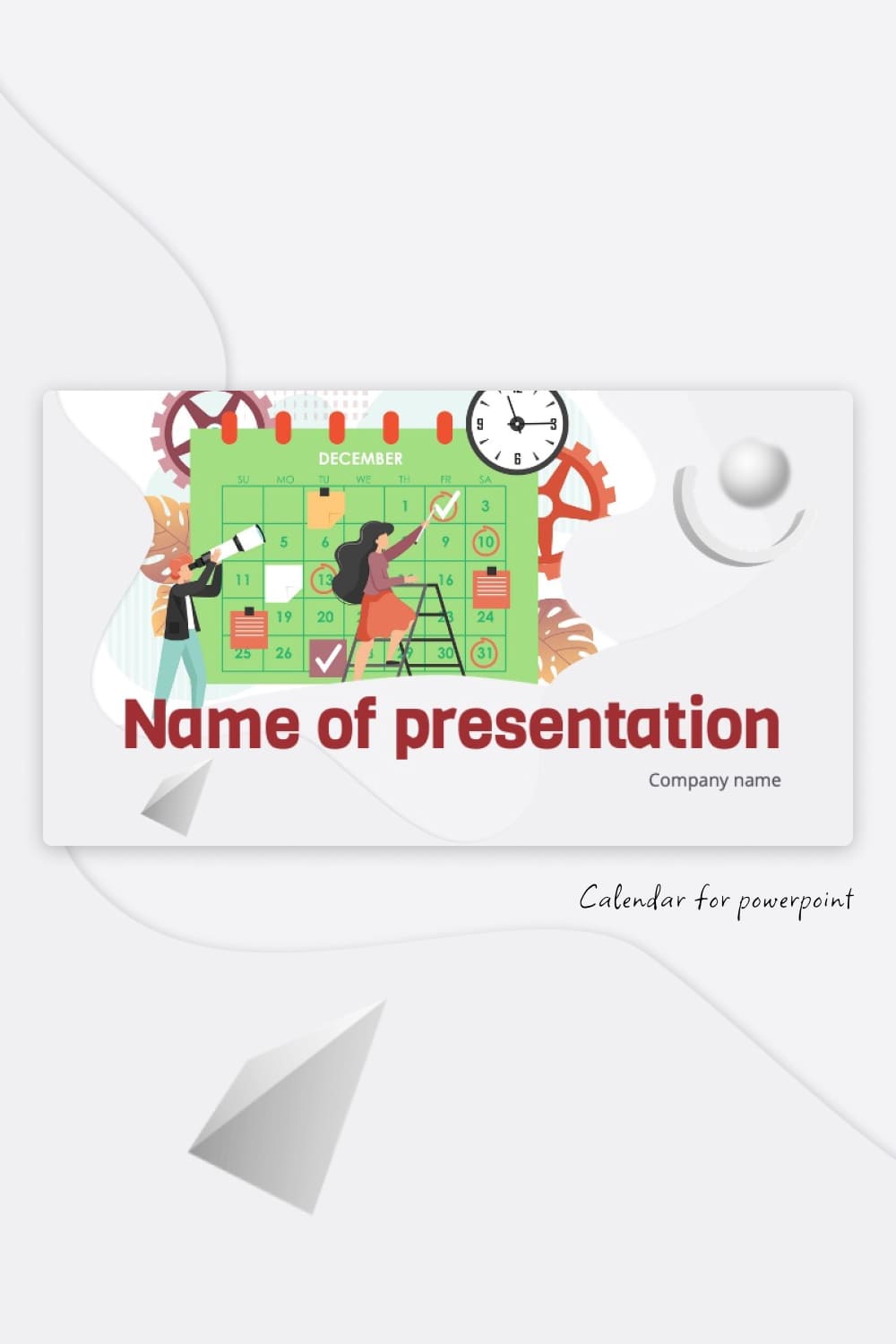 Calendar For Powerpoint Pinterest.