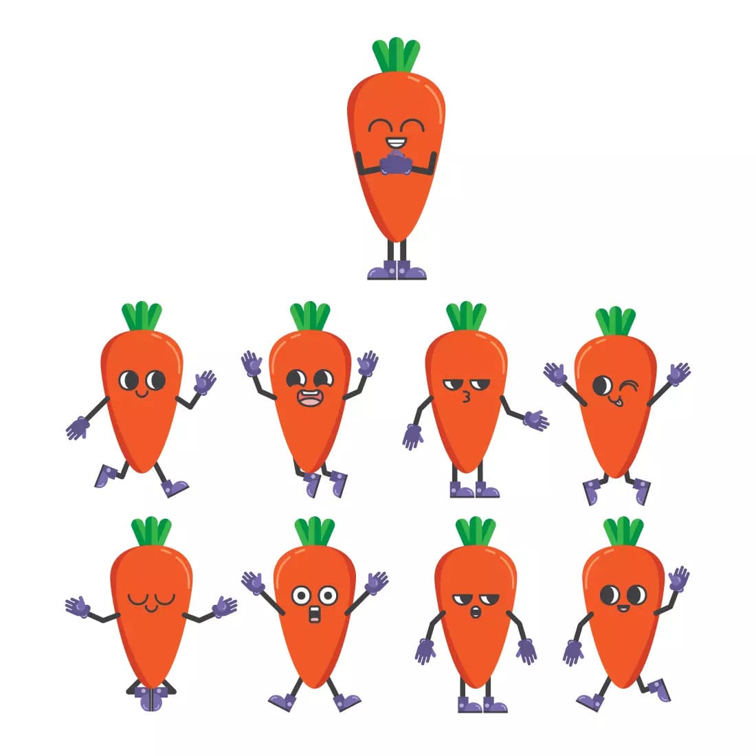 Carrot SVG Bundle Preview 1.