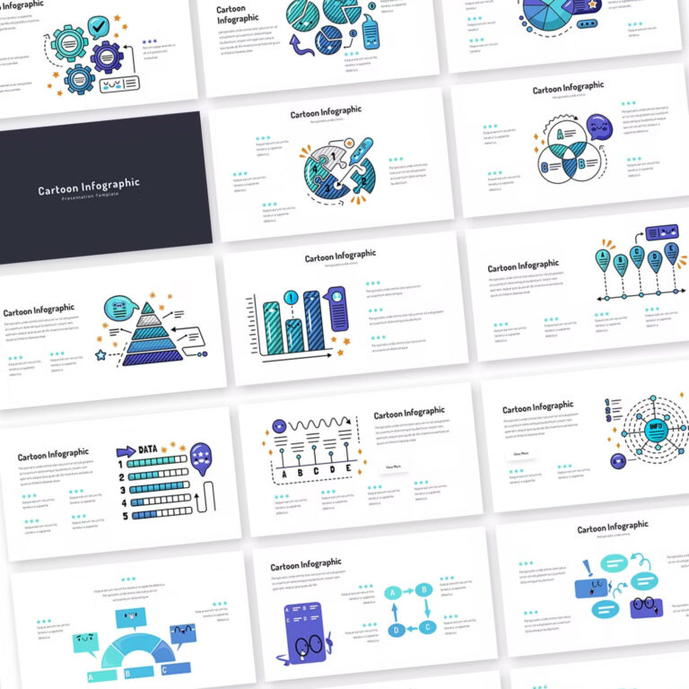 Cartoon Infographic Powerpoint Template – MasterBundles