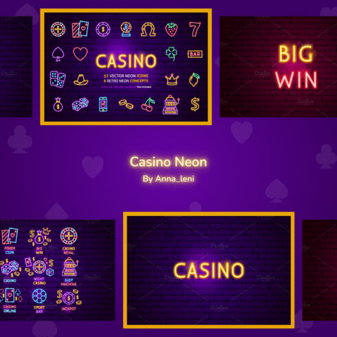 Casino neon image preview.