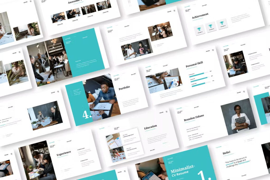 Resume Powerpoint Presentation Template – MasterBundles