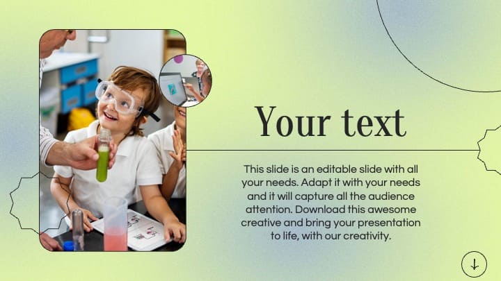 2 Children Research Powerpoint Template Free.