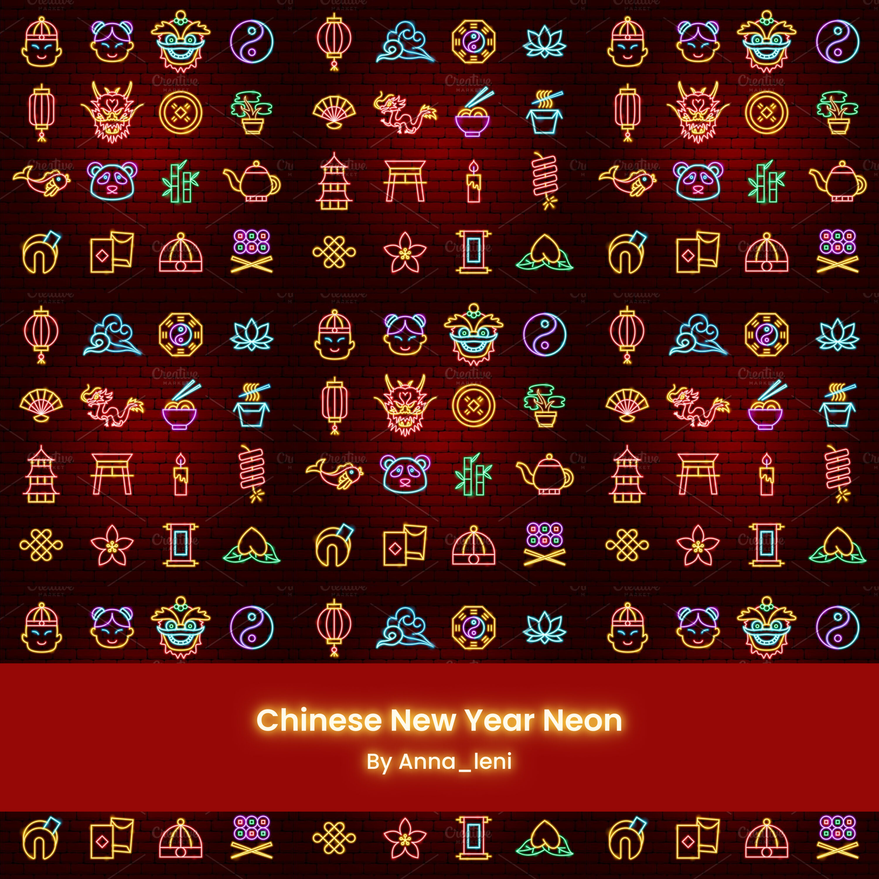 Chinese new year neon preview.