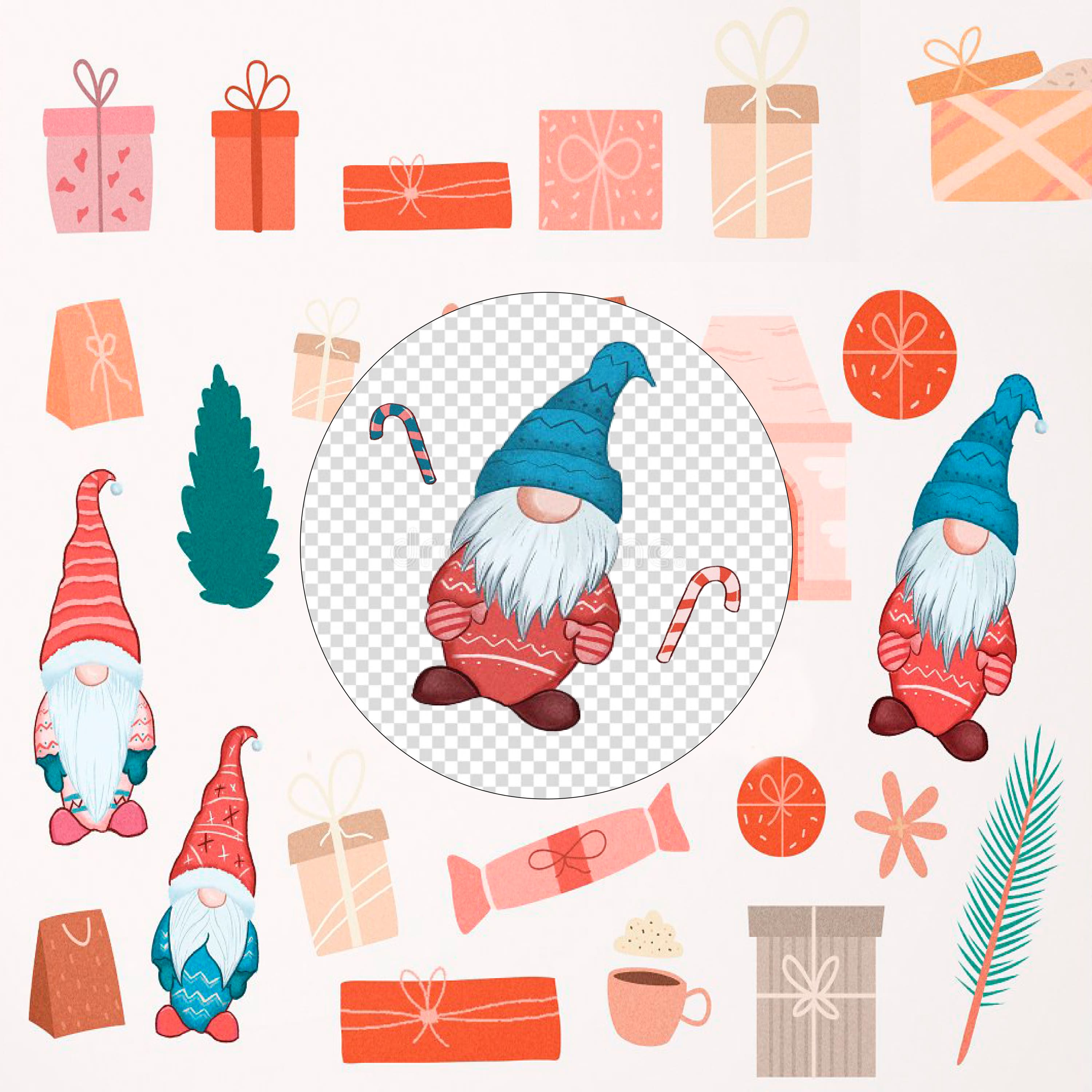 Christmas Clipart PNG PSD 1500x1500 2.