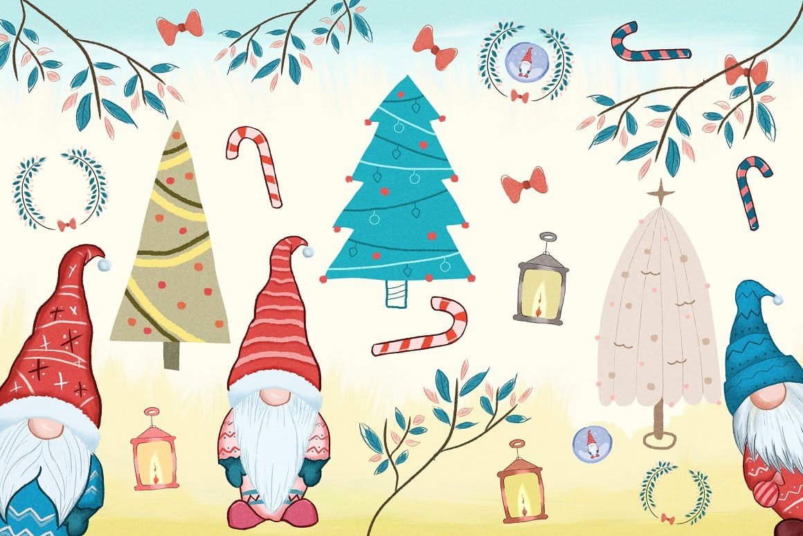 Christmas Clipart PNG PSD Preview 11.