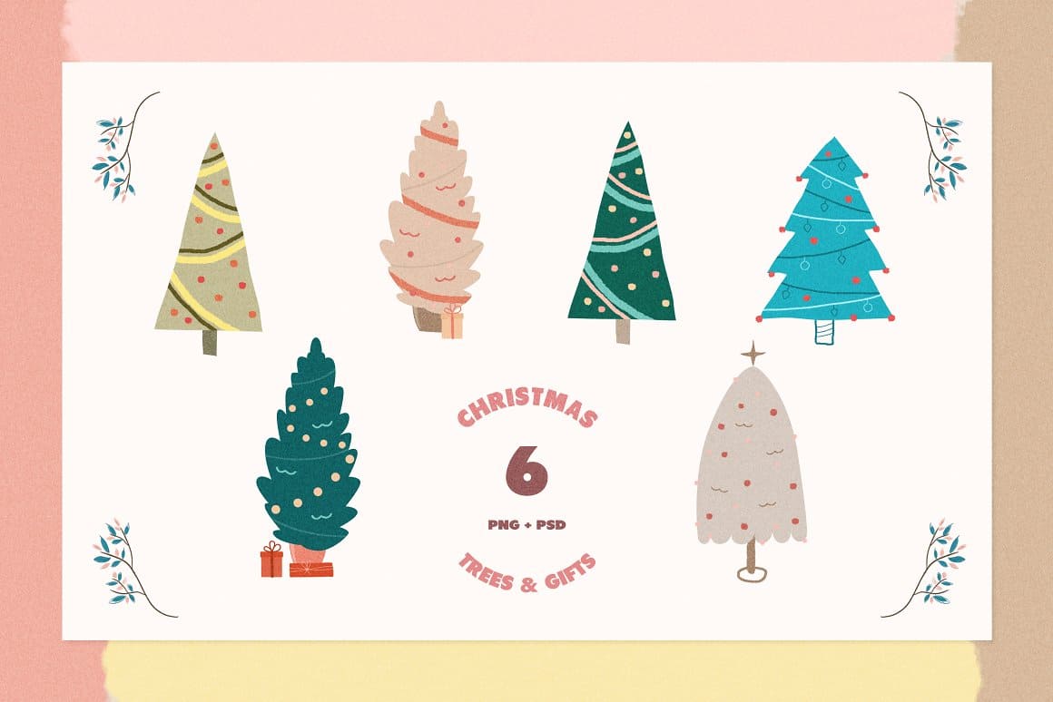 Christmas Clipart PNG PSD Preview 3.