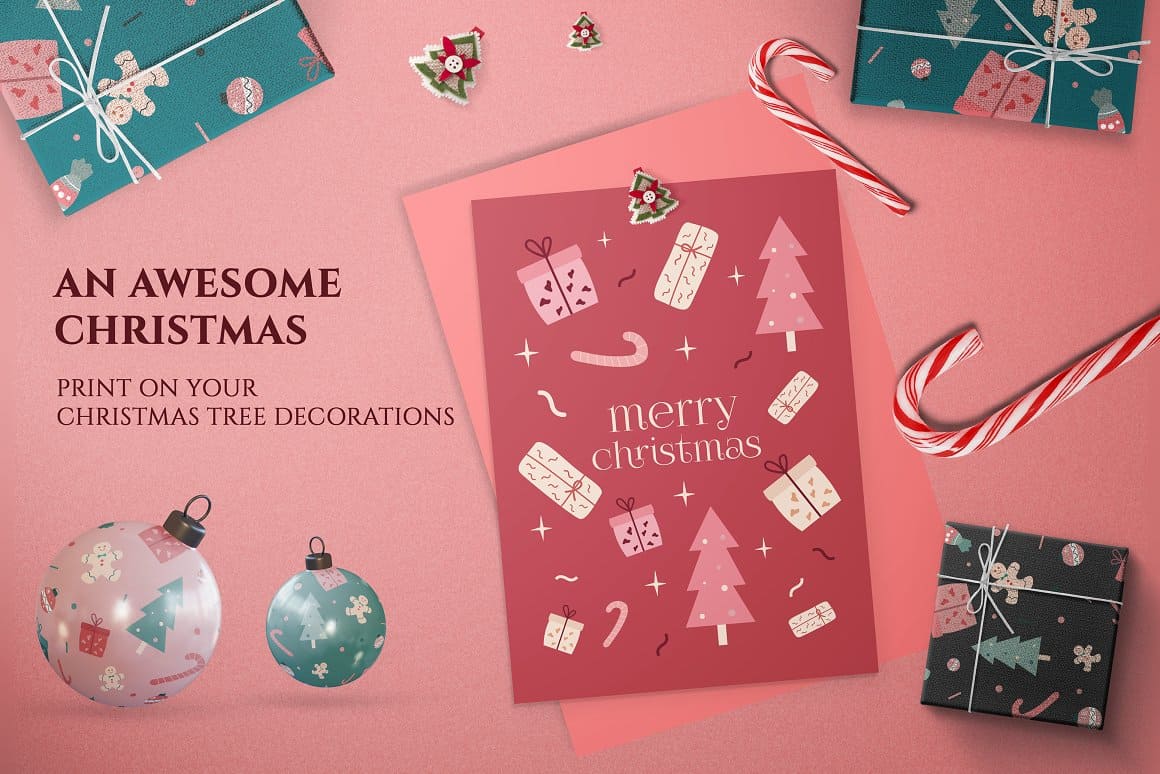 Christmas Clipart Vector And PNG Kit Preview 5.