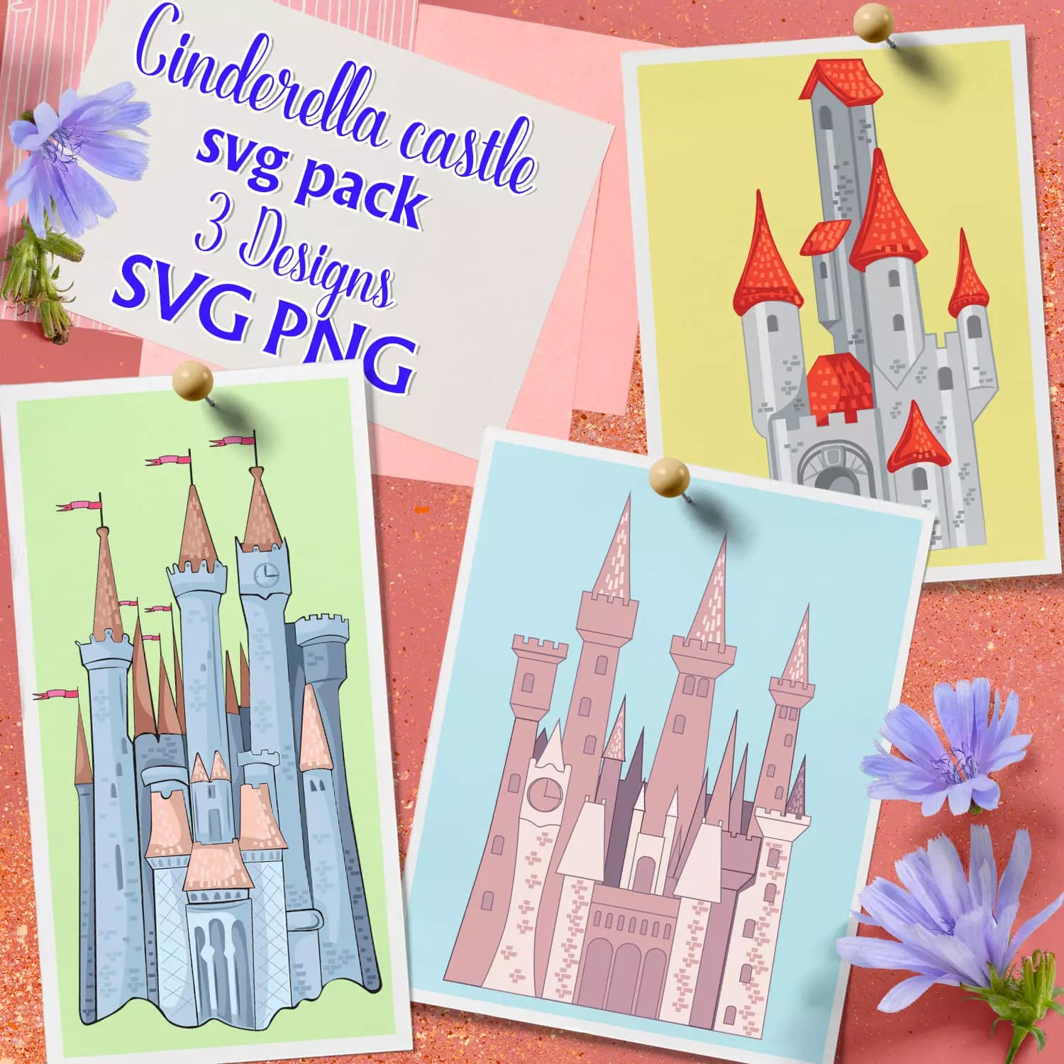 Cinderella Castle SVG Preview 3.