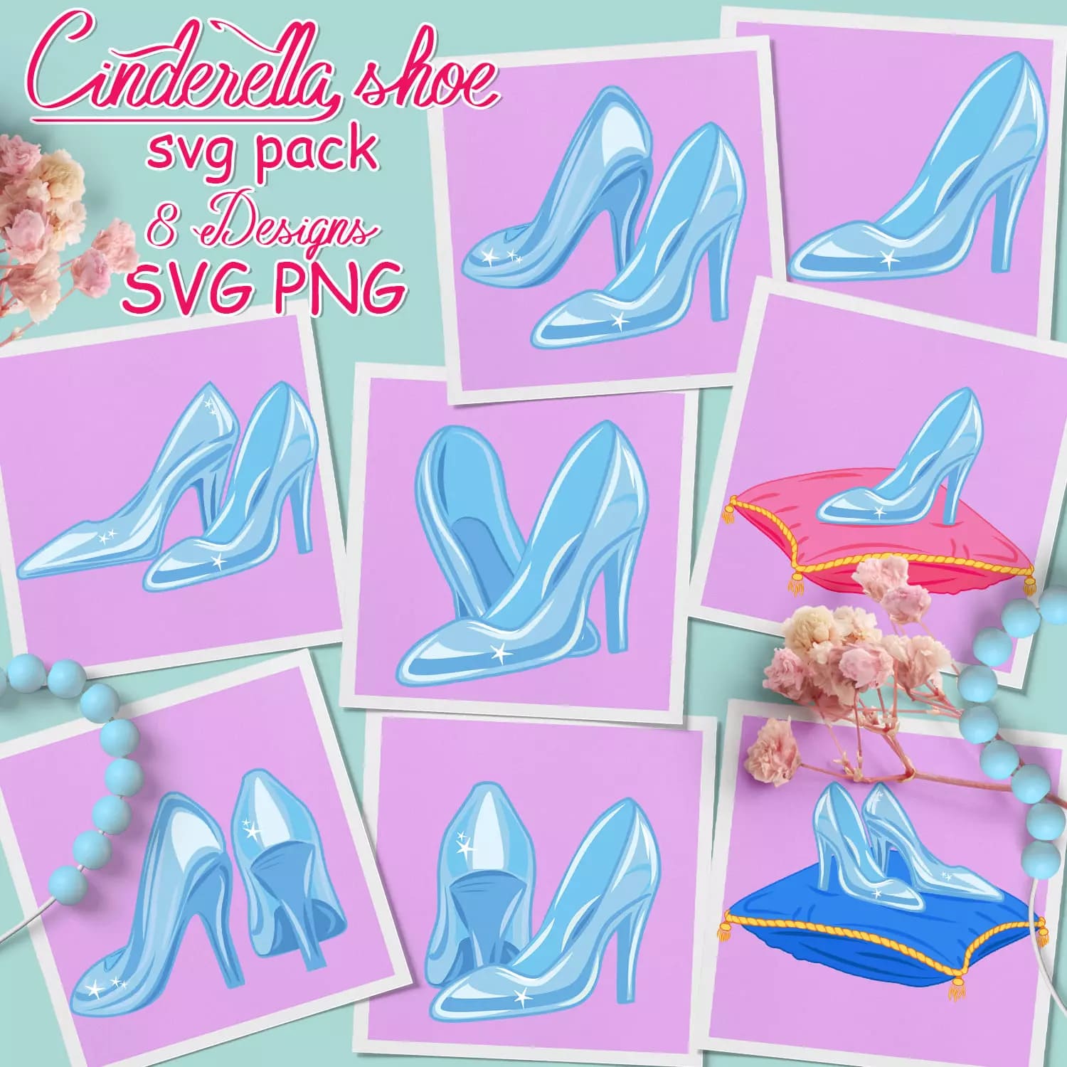 Cinderella Shoe SVG Preview 6.