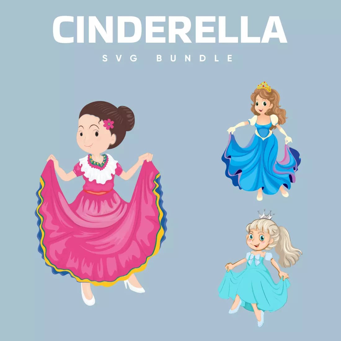 Cinderella SVG Bundle Preview 1.