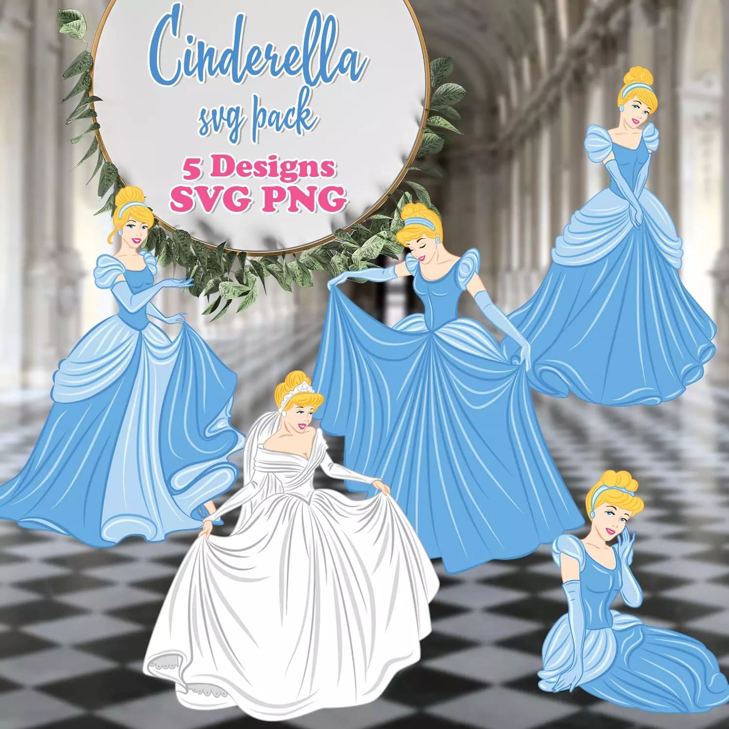 Cinderella SVG Preview 2.