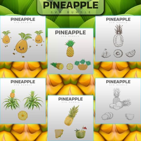 Colossal Pineapple SVG Bundle 1500 1500 1.