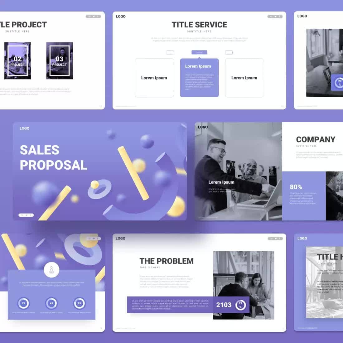 Colossal Pitch Deck Presentations Bundle Preview 6.