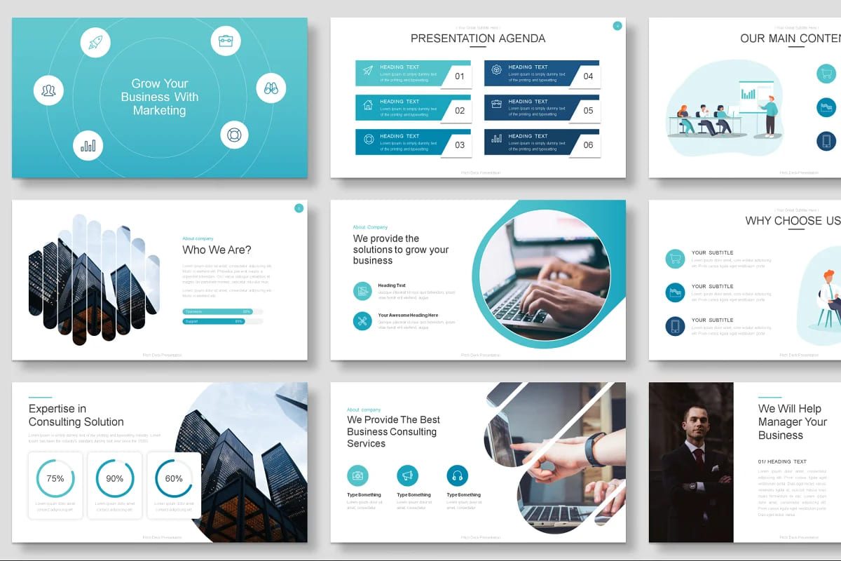 consulting business template powerpoint.