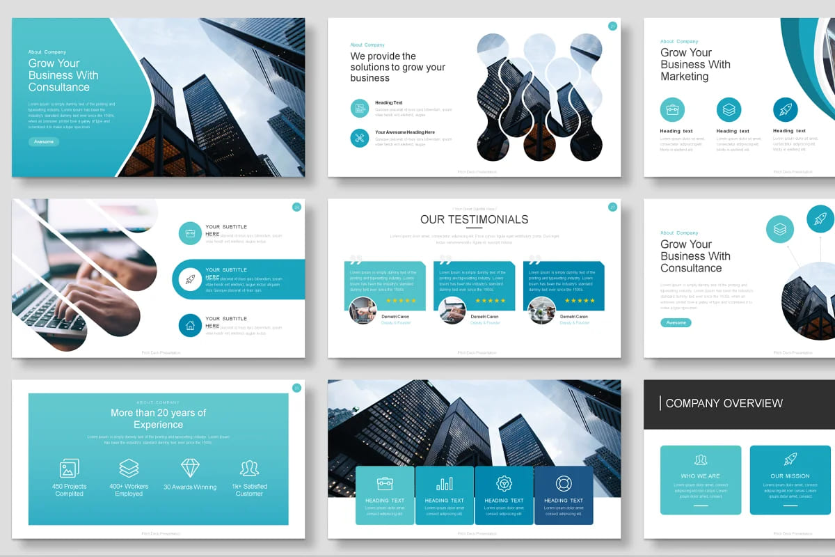 consulting business template presentation.