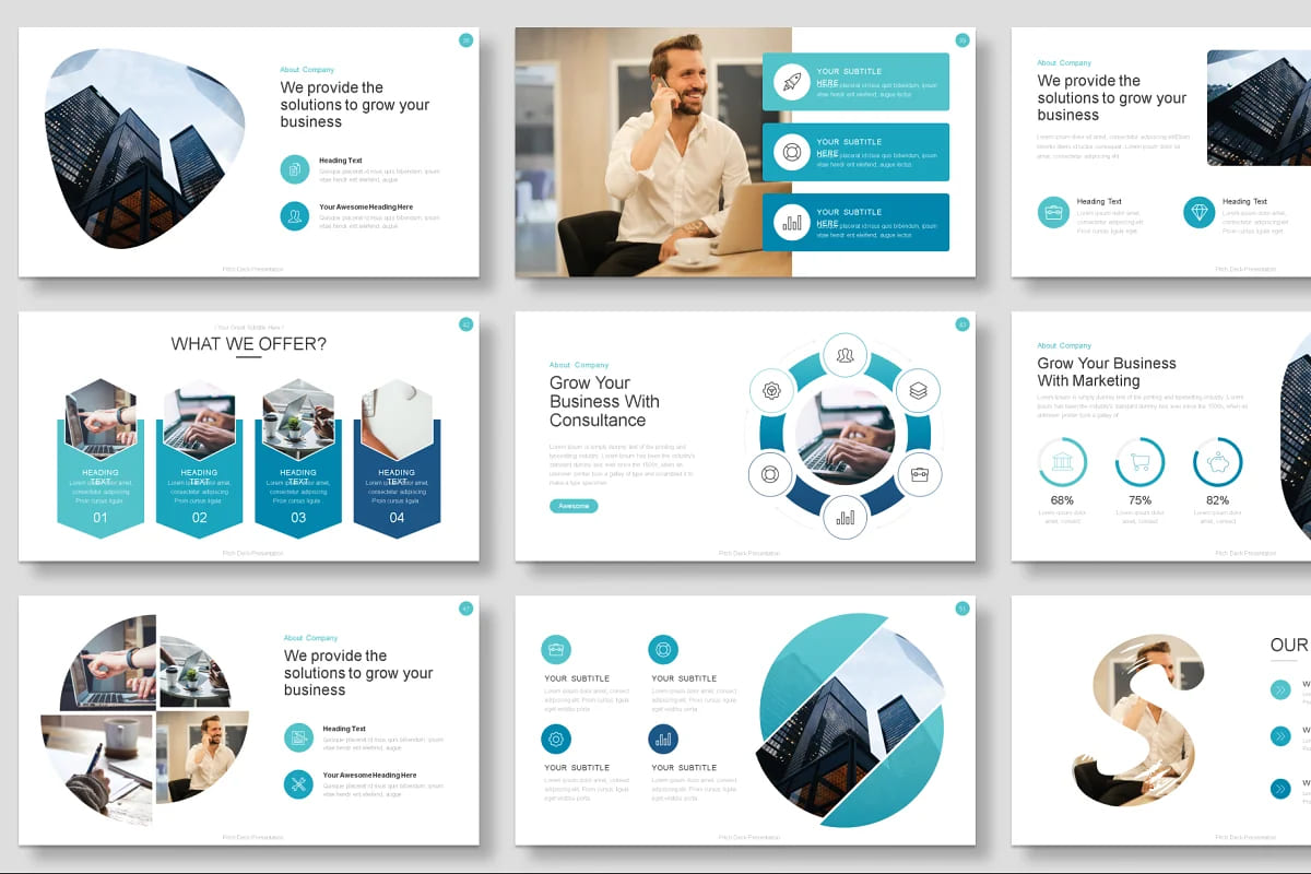 consulting business template powerpoint presentation.