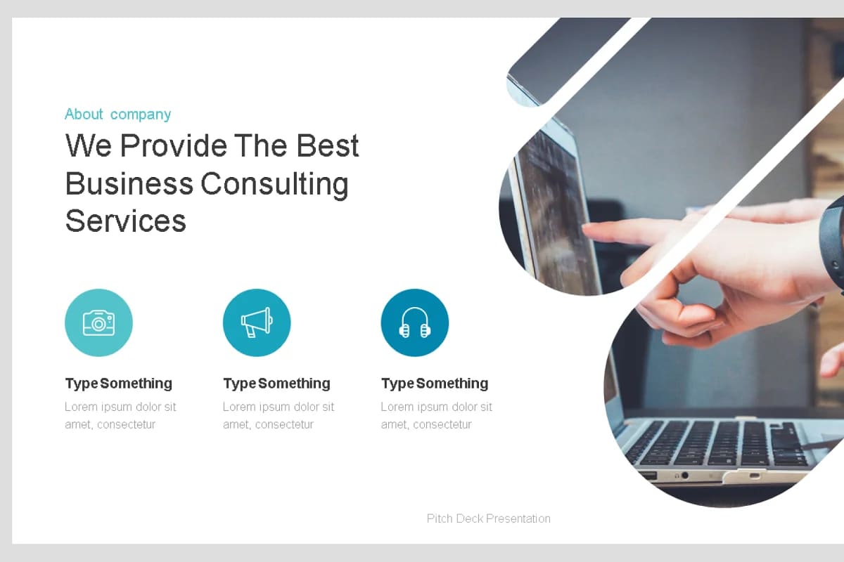 consulting business template for business consulting services.