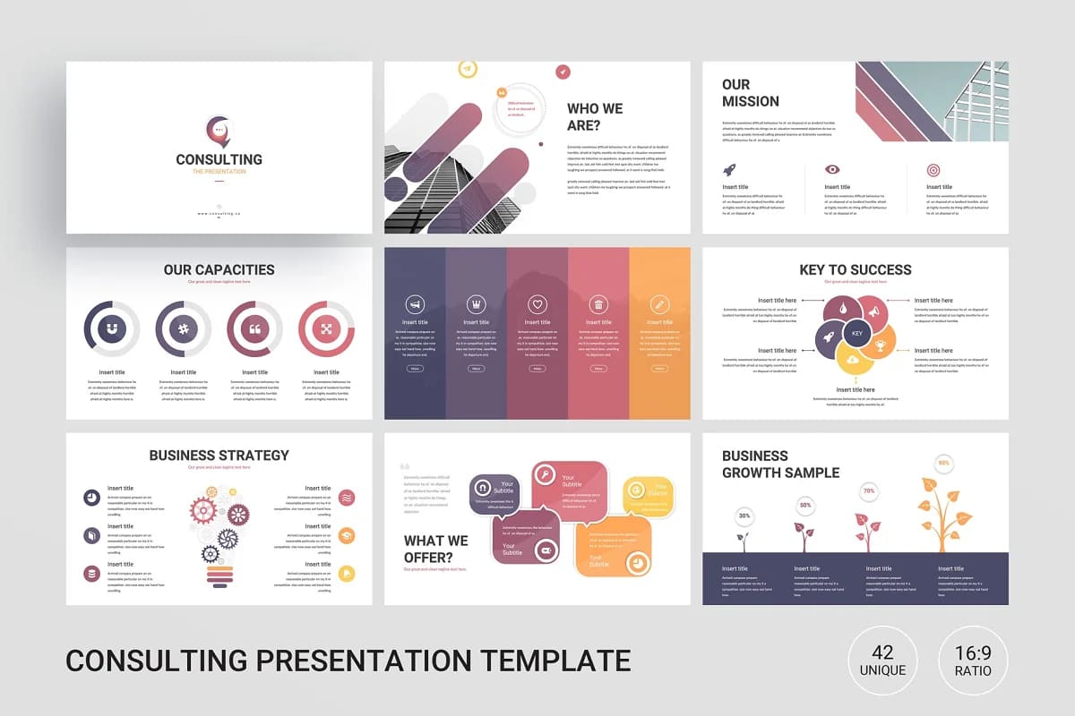 consulting powerpoint presentation template.