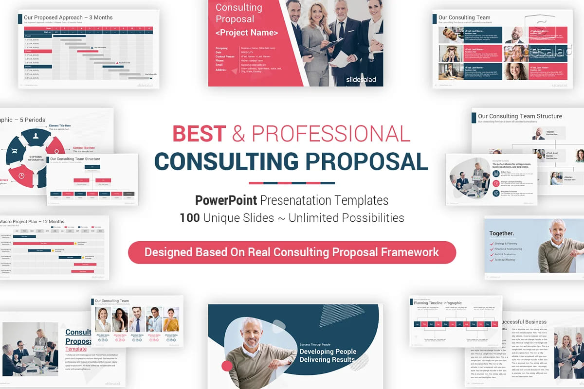 consulting proposal powerpoint template.