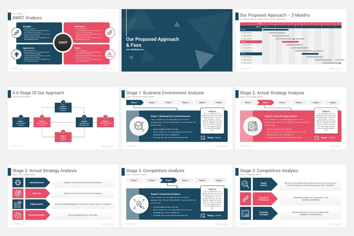 consulting proposal powerpoint, presentation pages.