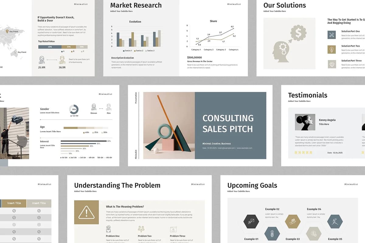 consulting sales pitch presentation templates.