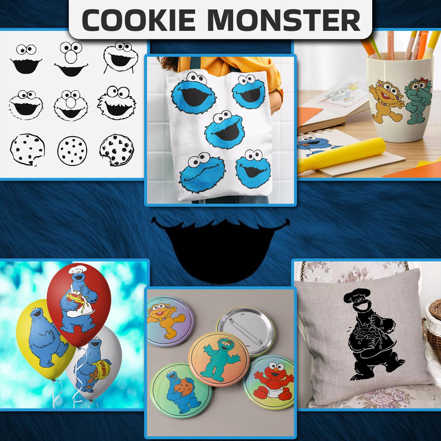 Cookie Monster SVG – MasterBundles